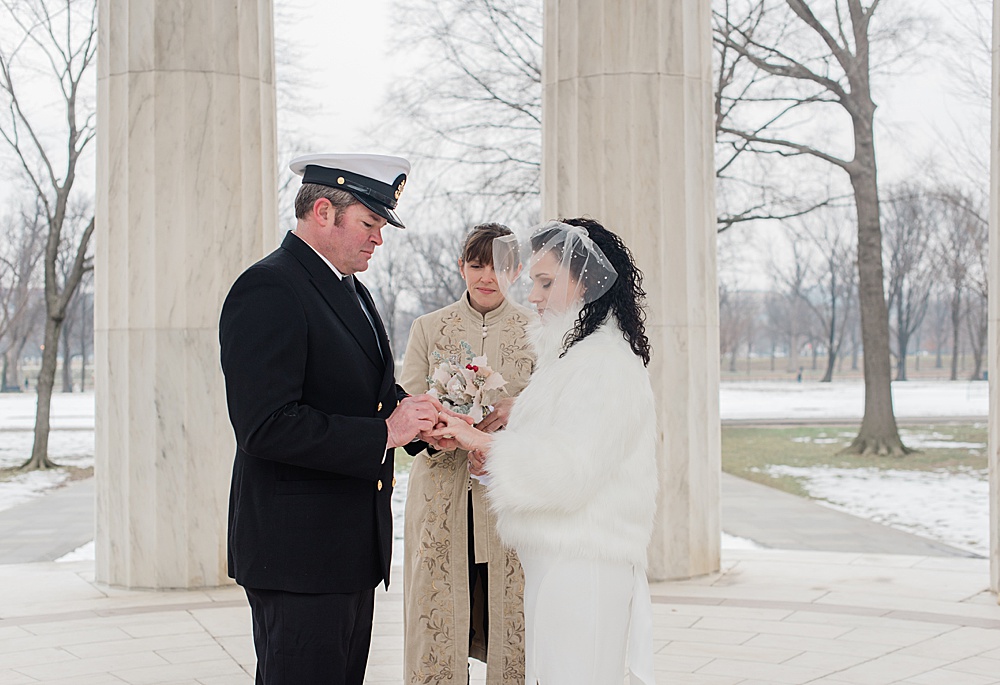 DC war memorial wedding ceremony 