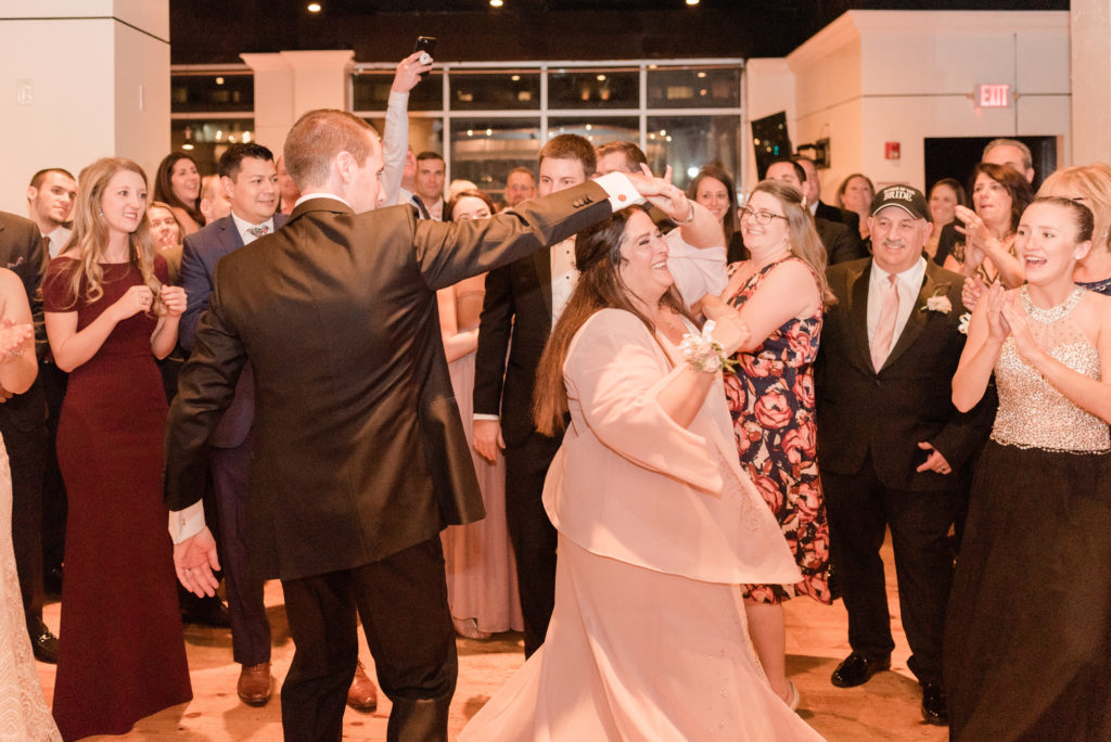 wedding reception dancing at city winery