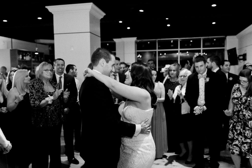 Bride and Groom dancing at their wedding at city winery
