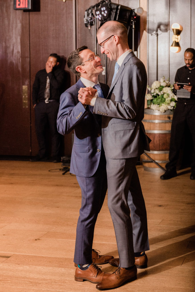 Couple's first dance at their District Winery wedding 